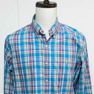 Polo by Ralph Lauren Blue Plaid Button-Down Shirt